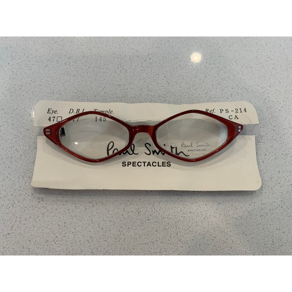 Paul Smith Glasses Small Diamond Red NEW 47-17-145